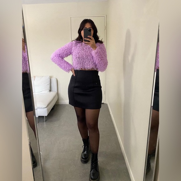 🛍️NEW ZARA FEATHER EFFECT TOP @CHASINGOUFITS - Picture 2 of 4